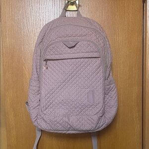 Bagsmart Quilted Backpack - Soft Mauve